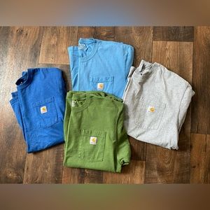 Lot of 4-  carhartt t shirts loose fit Large